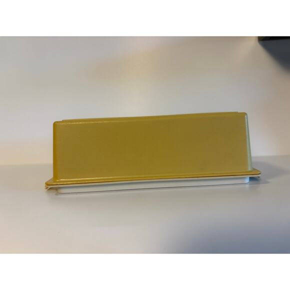 vintage Tupperware butter dish container harvest gold with lid - Picture 1 of 3